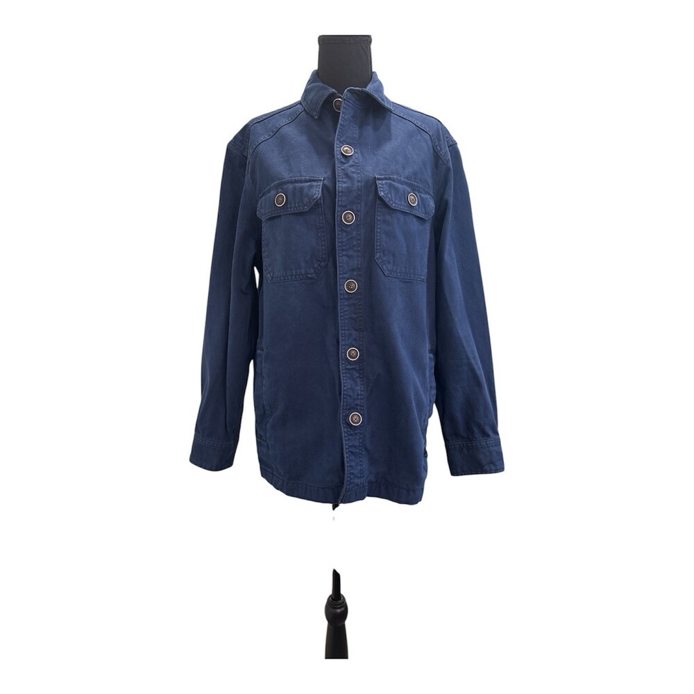 ROWM Long Sleeve Brown Canvas Shirt Jacket Utility Work Chore M